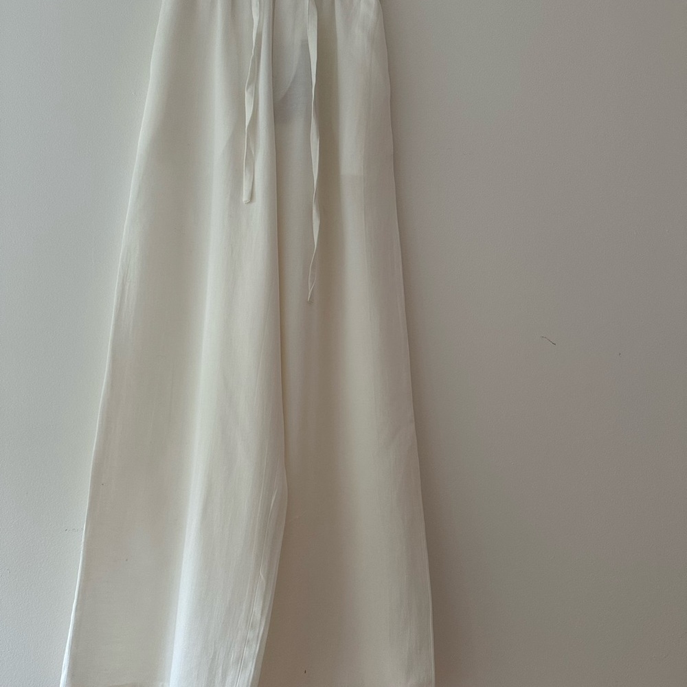 Elegant White Wide Leg Pants